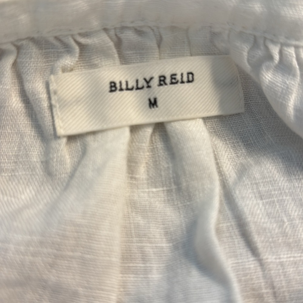 Billy Reid White linen feminine bomber Jacket - Picture 5 of 11